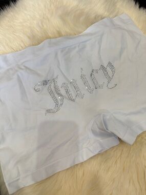 NWOT JUICY COUTURE INTIMATES SEAMLESS BRA WHITE CRYSTALS BLING Y2K 3X